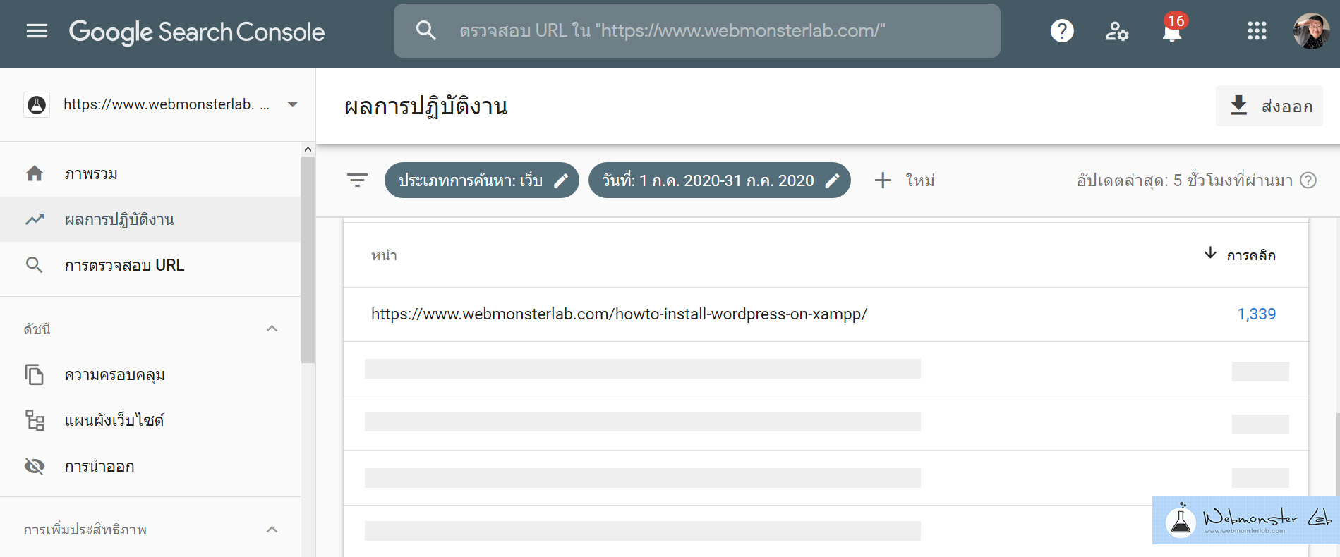 ทำไมเว็บไซต์จึงต้องการ Webmaster - Google Search Console - Top View