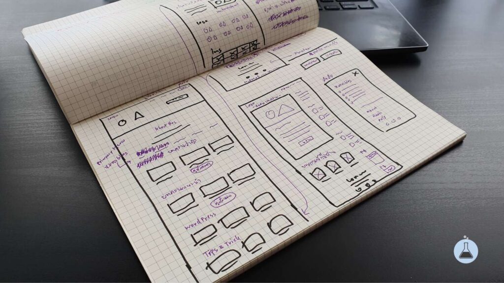 Draft Ui การร่างแบบ ออกแบบเว็บไซต์ แอปพลิเคชัน - UI Design - Webmonster Lab