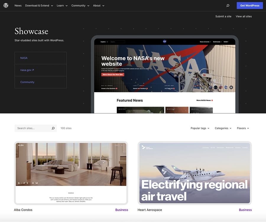 wordpress-showcase-website